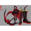 画像1: RWBY ルビー ルビー・ローズ風 Ruby Rose コスプレ靴 ブーツ (1)