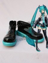 画像: VOCALOID ボーカロイド 初音ミク風 公式 コスプレ靴 ブーツ 