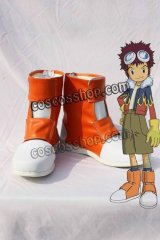 画像: デジモンアドベンチャー 八神太一風 やがみ たいち コスプレ靴 ブーツ 