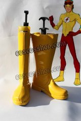 画像: ヤング・ジャスティス Young Justice キッド・フラッシュ風 コスプレ靴 ブーツ 