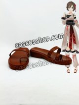 画像: VOCALOID MEIKO メイコ風 番凩 コスプレ靴 ブーツ