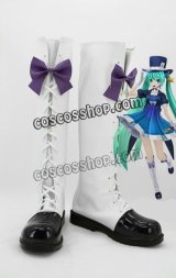 画像: VOCALOID ボーカロイド miku風 コスプレ靴 ブーツ