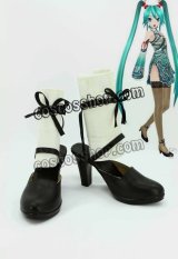 画像: VOCALOID 歌姫計画F 初音ミク風 コスプレ靴 ブーツ