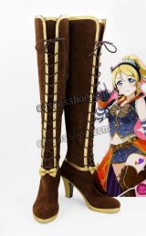 画像: LoveLive ラブライブ! スクールアイドルフェスティバル SR 絢瀬絵里 西木野真姫風 ハロウィン編 覚醒後 コスプレ靴 ブーツ