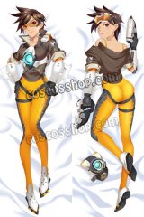 画像: オーバーウォッチ Overwatch トレーサー Tracer レナ・オクストン風 Lena Oxton ●等身大 抱き枕カバー