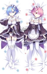 画像: Re:ゼロから始める異世界生活 レム&ラム風 メイド服 ●等身大 抱き枕カバー