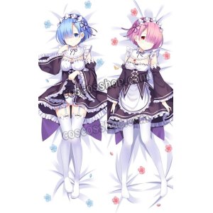 画像: Re:ゼロから始める異世界生活 レム&ラム風 メイド服 ●等身大 抱き枕カバー