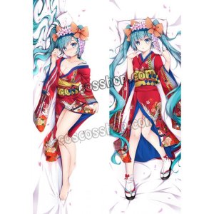 画像: VOCALOID ボーカロイド 初音ミク風 和服 浴衣 MIKU 可愛い 02 ●等身大 抱き枕カバー