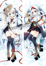 画像: VOCALOID ボーカロイド 初音ミク風 雪ミク風 2018〜ゆきたんちょう巫女〜 snow miku ●等身大 抱き枕カバー