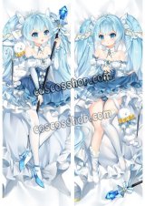 画像: VOCALOID ボーカロイド 初音ミク風 雪ミク風 02 ●等身大 抱き枕カバー