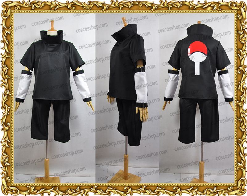 Naruto ナルト うちはサスケ風 黒 コスプレ衣装 Coscosshop